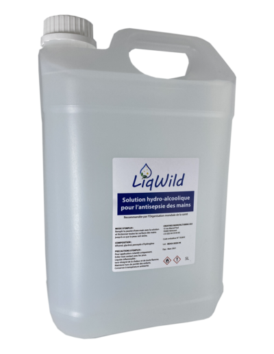 LIQWILD Solution hydroalcoolique SHA Bidon 5L