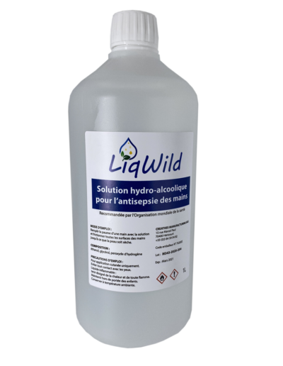 LIQWILD Solution hydroalcoolique SHA Recharge 1L